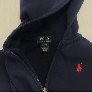 Polo Ralph Lauren Toddler Zip Hoodie 18–24M | Navy | Classic Logo